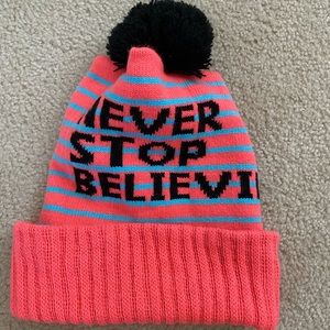 Knit Beanie with Pum